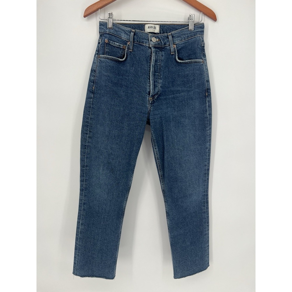 AGOLDE Riley High Rise Straight‎ Crop Jeans Size 26